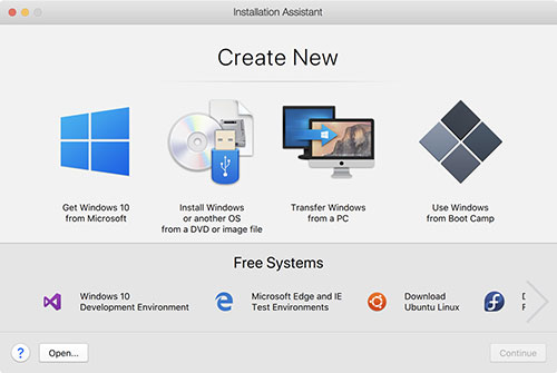 build parallels on windows for mac os